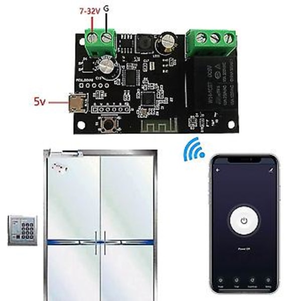 Tuya Wifi S Enkelriktad S Relämodul Punkt Automatisk Lok Mobil Ph App Fjärrkontroll