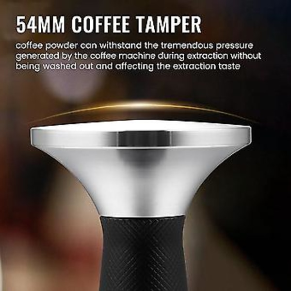 2 I 1 53.m Espresso Tamper, Tamper Med Omrører, Mindre Stål Espresso Presserværktøj