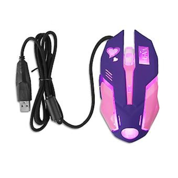 Gaming Mus Gaming Optisk Lydløs Mus 3200DPI til PC Laptop Gaming Mus