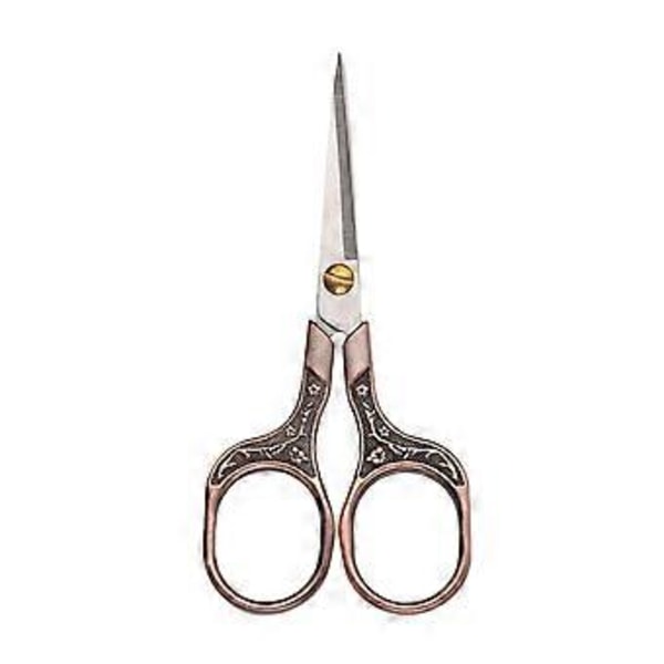 Salon Barber Saks i Rustfrit Stål Blommeblomst Skarpe Sakse til Trimning af Skæg, Bakkenbarter, Syning, Håndværk, Kunstnerisk Arbejde, Trådning, Håndarbejde, DIY Værktøj