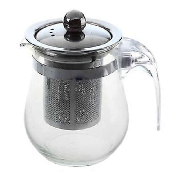 350ml -ant Klar Glas Tekande Mindre Stål Si Blomst Te Potte
