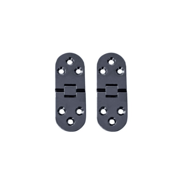 4 Pieces Flat Folding Table Hinges Folding Cabinet Door Hinges Zinc Alloy Cupboard Door Hinges, Round Edge Cabinet Door Hinges with Screws, for Kitc