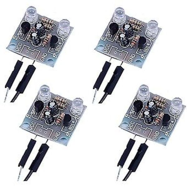 4-delars Set 5mm Led Blink Diy Kit Elektronisk Kit Pcb Krets Färdighetsinlärningskit