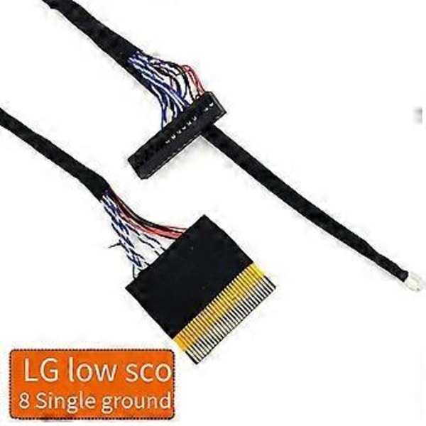 21 stk. LVDS skærmkabel-sæt med 5 stk. kabeladapter 10-65 tommer skærmreparation FPC skærmtester