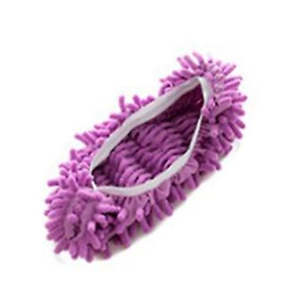 1kpl Moppikengän Päällinen Lattian Pölynpuhdistus Laiskat Tossut Kotitalouksien Pyyhintämoppien Pää(Violetti)