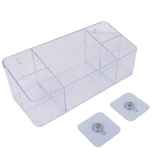 Opbevaringsboks Makeup Organizer Kosmetik Badeværelse Væghængt Etui Smykkeskrin (Transparent)