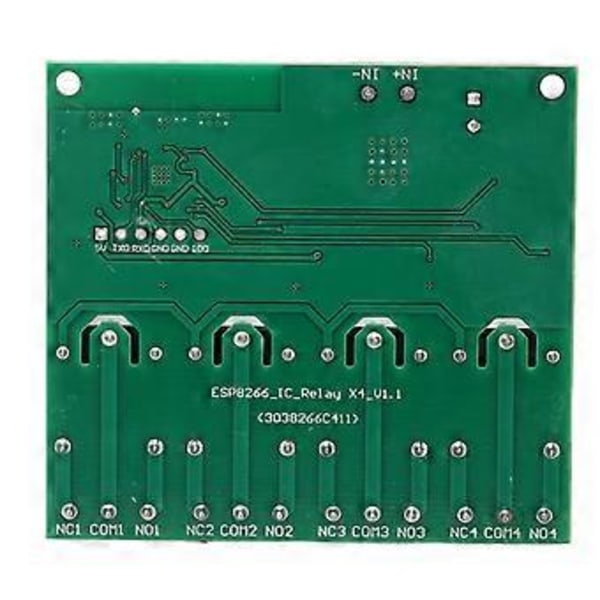 4-kanavainen relemoduuli ESP8266-siru WiFi langaton ohjaus neljän releen kortti elektronisille laitteille DC5V