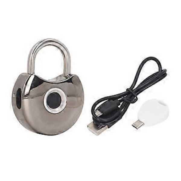 Älykäs sormenjälkilukko USB-avaimella, musta, vedenpitävä, pölytiivis, älykäs sormenjälkilukko