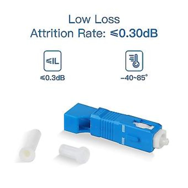 4 kpl Single Mode 9/125um Sc/upc Uros - Lc/upc Naaras Hybrid Optinen Kuituadapteri Liitin