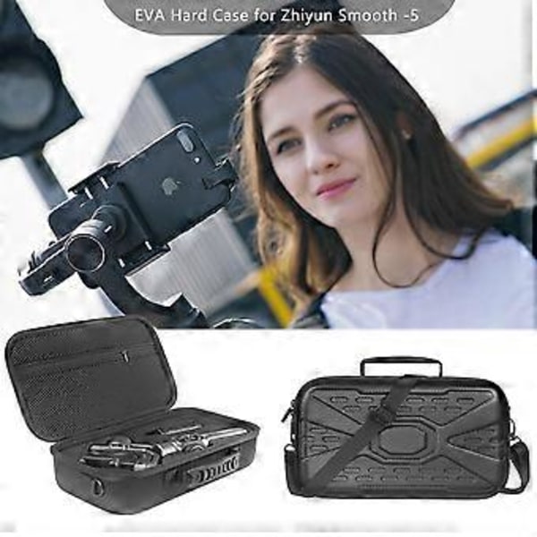 Bärbar Förvaringsväska för Smooth 5 Handhållen Gimbal Resväska Handväska