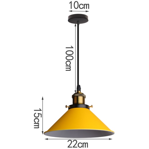Moderne pendellampe justerbar innendørs takhengende lysarmatur metall lysekrone gul