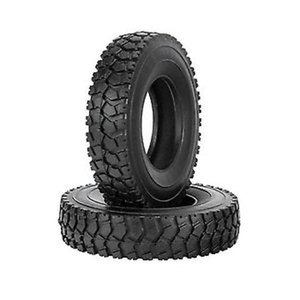 2 st 19mm Gummidäck För 1/14 Rc Semi Traktor Lastbil Tippbil Man Hauler Actros Scania S