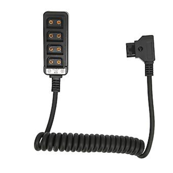 D Tap Hann til 4 Port Dtap Hunn Splitter Strømkabel Svart D Tap Spiralkabel Adapter for ARRI RED Kameraer