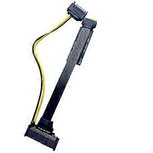 Hopeapinnoitettu M.2 NVME - U.2 U.3 SSD-sovitin PCI-E 4.0 GEN4 Nopea Riser-jatkokaapeli (C)