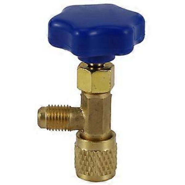 Lavtrykks dispenseringsventil flaskeåpner 1/4 Sae kobling kjølemiddel flaske kan tappekran for R22 R134A R410A gass