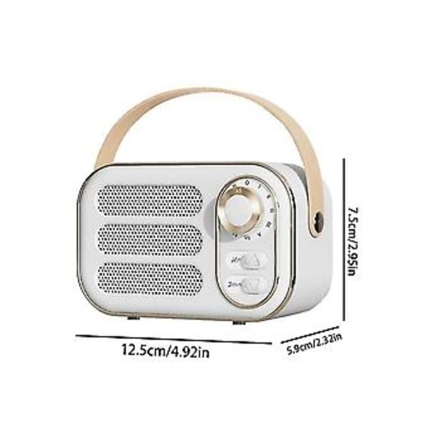 Retro Ser 360 Tann Mini Ser Vinta Radio Hjem R Lydboks For Utendørs