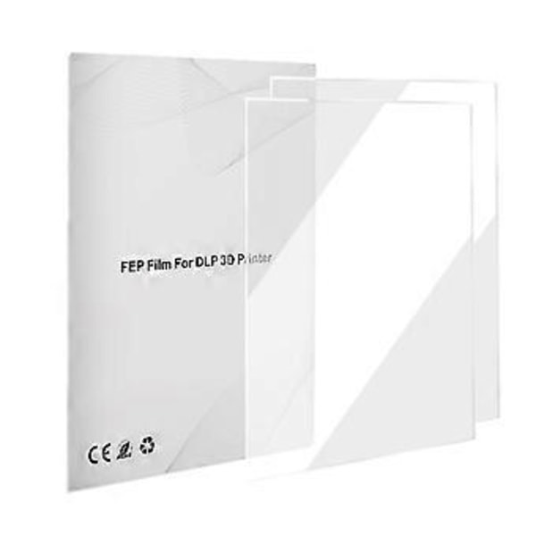 2 ST FEP-film Släppfilm för Mars/ANYCUBIC S/HALOT-ONE LCD SLA DLP 3D-skrivare, 200 x 280 x 0,1 mm