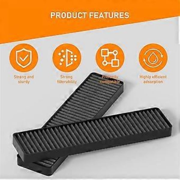 3 stk. 5230W1A003A Mikrobølgeovn Kulfilter Udskiftning til Mikrobølgeovn Luftfilter, Kulfilter