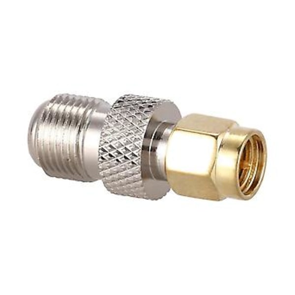 RF Koaksial Koaks Adapter SMA Hann til F Hunn, sølv