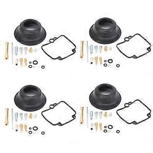 4 Sett Forgasser Reparasjonssett Forgasseroverhaling Passer Suzuki GSF400 GSF400P BANDIT