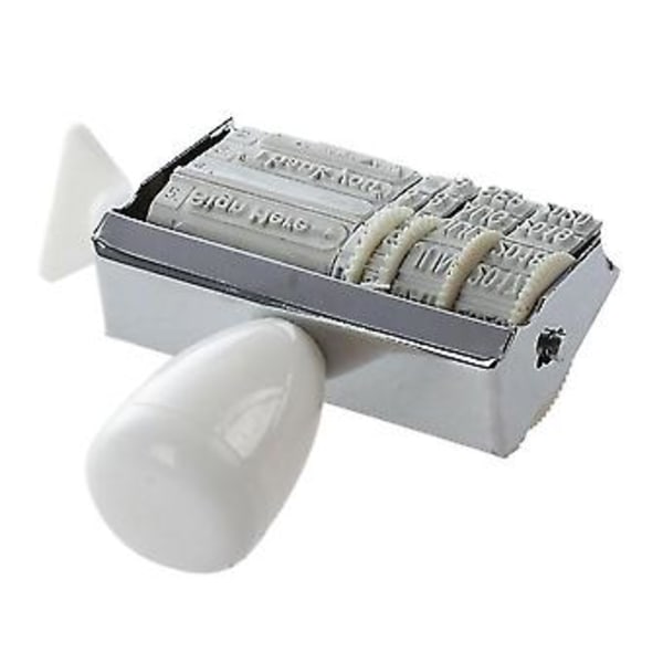 DIY Ord og Dato Hjul Gummi Dato Roller Stempel Skrivesaker