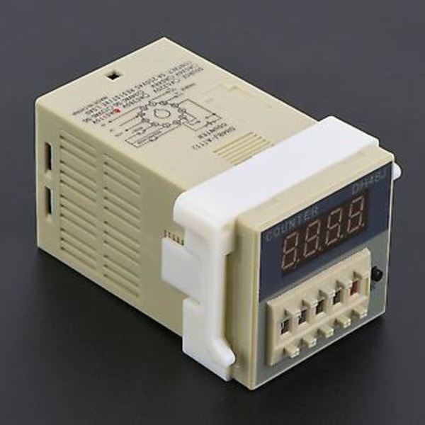 DH48J-A(11) Digital Display LCD-skärm Räknare Signalingång 11-Pin Räknare 0-999900 (110VAC)