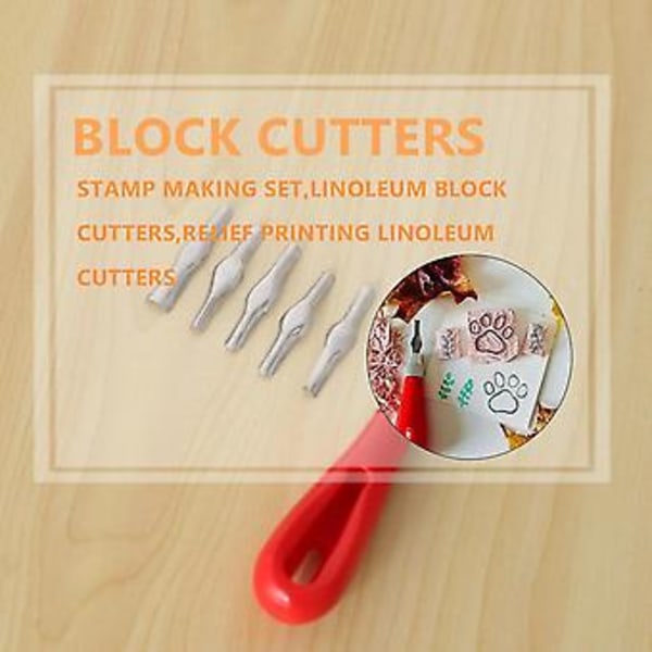 Linoleumsnittset, 2 set kompatibla för linoleumsnitt och hantverk, DIY-hantverk