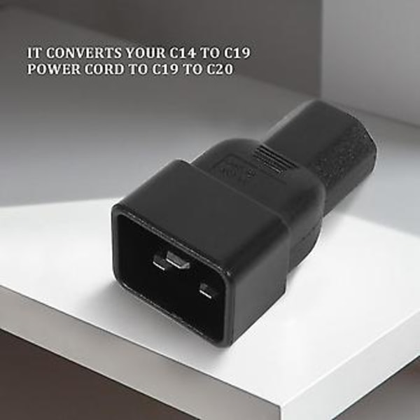 Beige Farve Iec 320 C13 Til C20 Ac Adapter, Iec 15a Til 10a, 16a Til 10a Ac Konverter, c20 16a Til C13 10