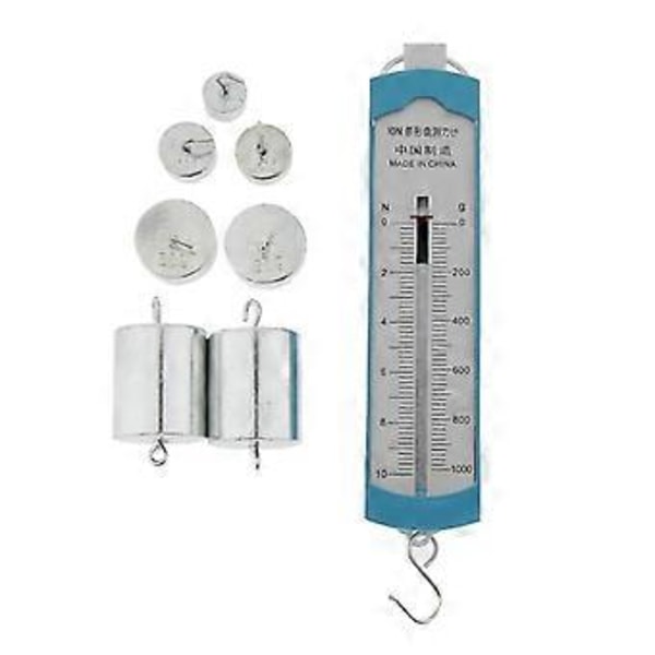Lab Spring Dynamometer Fjäderdynamometer Krok Vikt Set Kraftmätare Dubbel Skala
