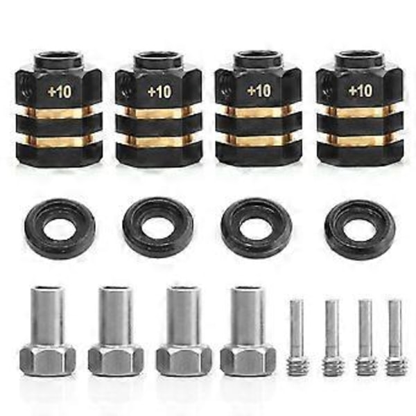 RC Mässingsdistanser Hjul Hex Nav Förlängare för TRX4 TRX6 Hjul Förlängning Hex Drivadapter (+10mm Tjocklek)