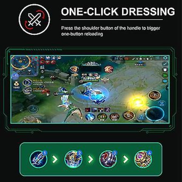 Mobiilipeli Ph Peliohjain Joystick Ios Gaming Pubg -valkoinen