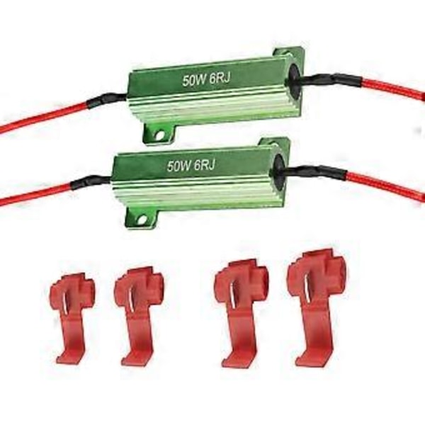 2 st LED Lastmotstånd Indikator Motorcykel Blinkers Flash Blink Fix Fel