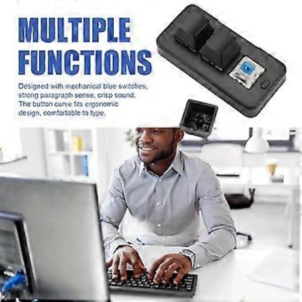 MK321 Programmerbart Makro Mini Tastatur 3 Modus Mekanisk Tastatur Gaming Keypad for Spill Multimedia MK321Pro