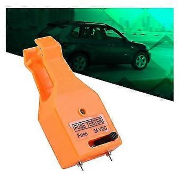 Baoye Verktyg för att ta bort bilbladssäkringar, Säkringskontroll med dragfunktion och ljusdetektor, Ato/atc Säkringstestverktyg (orange)(1st)