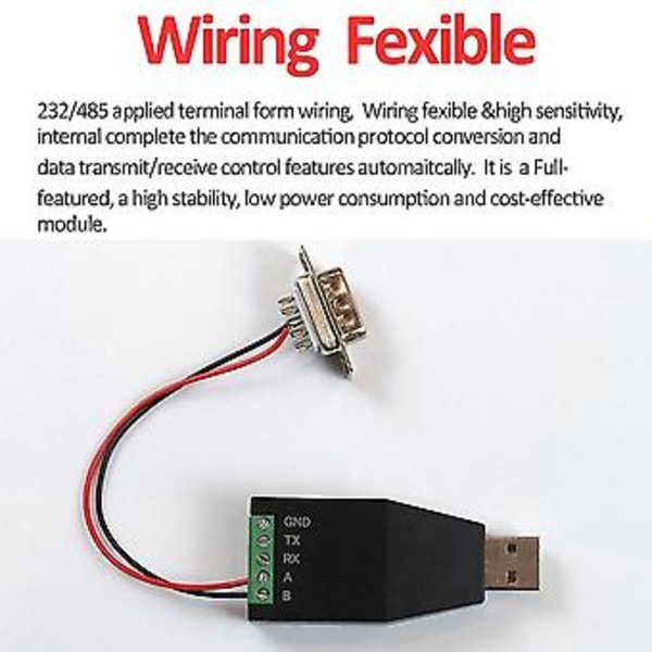 Usb - Rs232 Rs485 Usb Sarjaliikenne Moduuli Teollisuuslaatuinen Usb-232/485 Signaalimuunnin