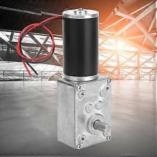 Hastighedsreducerende elektrisk gearkasse motor reversibel snekkedrevsmotor 8 mm aksel 24V (150 RPM)