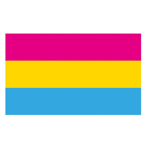 Pansexual Pride Flag 3x5ft - Regnbueflag levende farver og fade-bevis - med gennemføringer