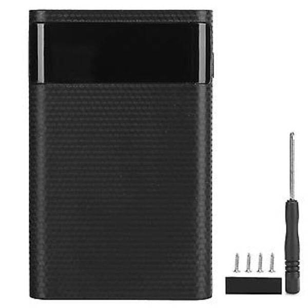 KA4 Högkvalitativ ABS 4 X 18650 Portabel DIY Normal Batterilåda Ingen Svetsning Mobil Power Case Kit för Laddning