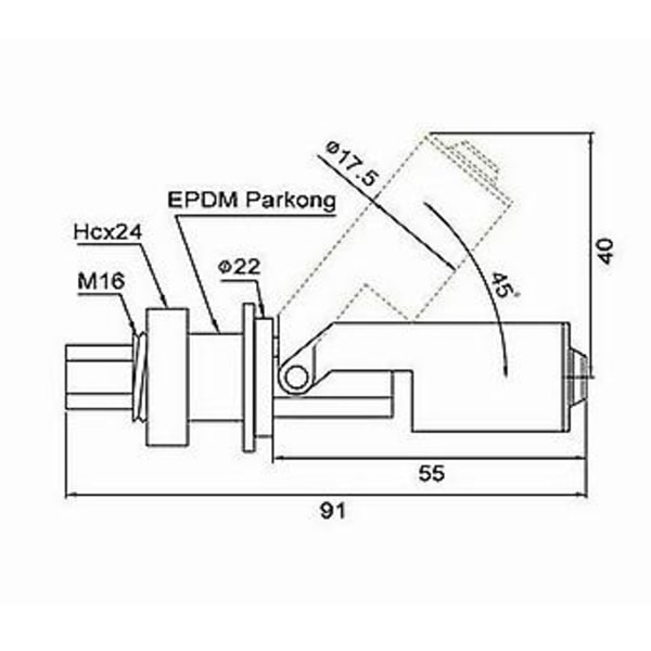 Tank Pool Float S Sensor Ball - 12v 10w