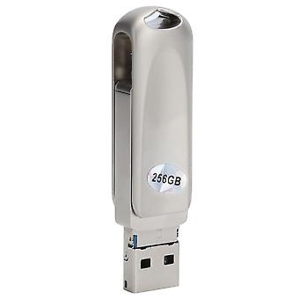 USB-minne för Android IO, 256GB 3 i 1 U Disk OTG U Disk Förhöjd Design
