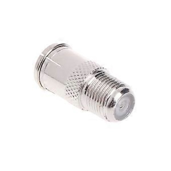 10 st Snabbkopplings F-kontakt Hane till Hona Adapter - Push On RF Koaxial