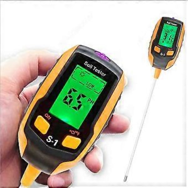 5 i 1 Blomsterpotte Jordtester PH-detektor Fugtighed/Lys/PH/Temperatur