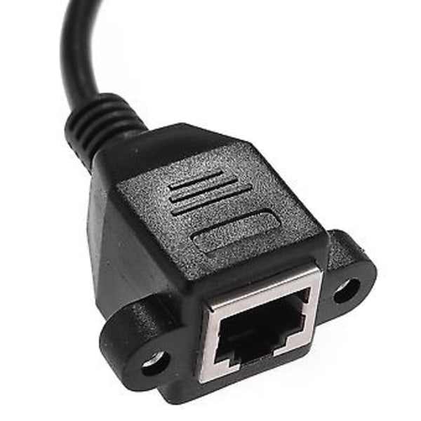 0,3 m Rj45 Til Fe Skrue Panelmontering Etet Lan Skjøtekabel