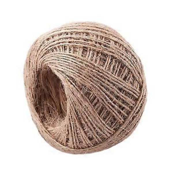 100 Meter - Naturlig Texturerad Hessian Snöre 1mm
