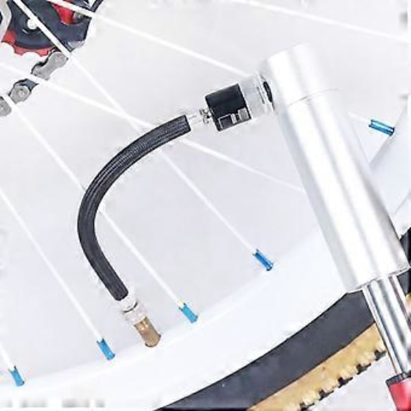 Bärbar Cykelpump Förlängningsslang Luftpump Inflator Förlängningsslang Inflatorslang Rörsladd för MTB Landsvägscykel