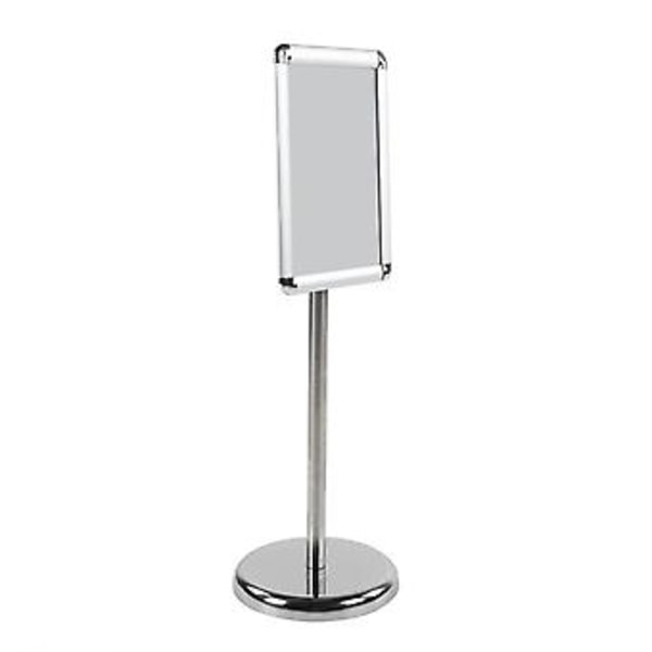 A3 A4 Gulvplakatstativ Display Snap Frame Bar Kaffebar Meny Tavle Sølv UK