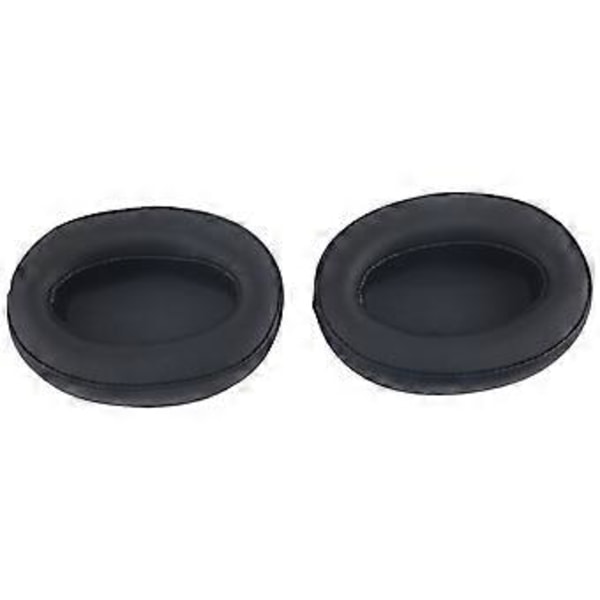 Øreputer Mykt Proteinlær Erstatning Memory Foam Øreputer Deksel for WHH910N Headset (Svart) Noir