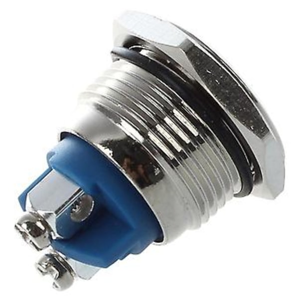 16mm Planmonteret Momentær SPST Rustfri Rund Trykknapkontakt