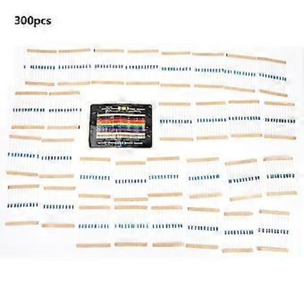 10-1M Ohm 1/4w Resistans 1% Tolerans Metallfilm Resistor Sortimentskit
