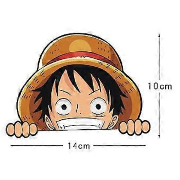 One Piece Monkey D. Luffy Kurkistustarrat Anime Kurkistavat Autotarrat Moottoripyörään Kannettavaan Tietokoneeseen Skeittilautaan Pyörään Puskuriin Ikkunakoriste